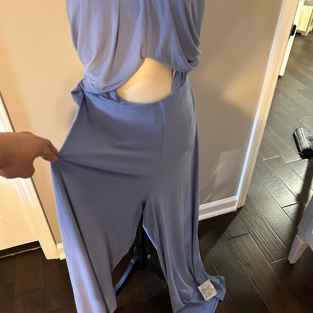 ASOS Blue Halter Jumpsuit - Picture 2 of 4